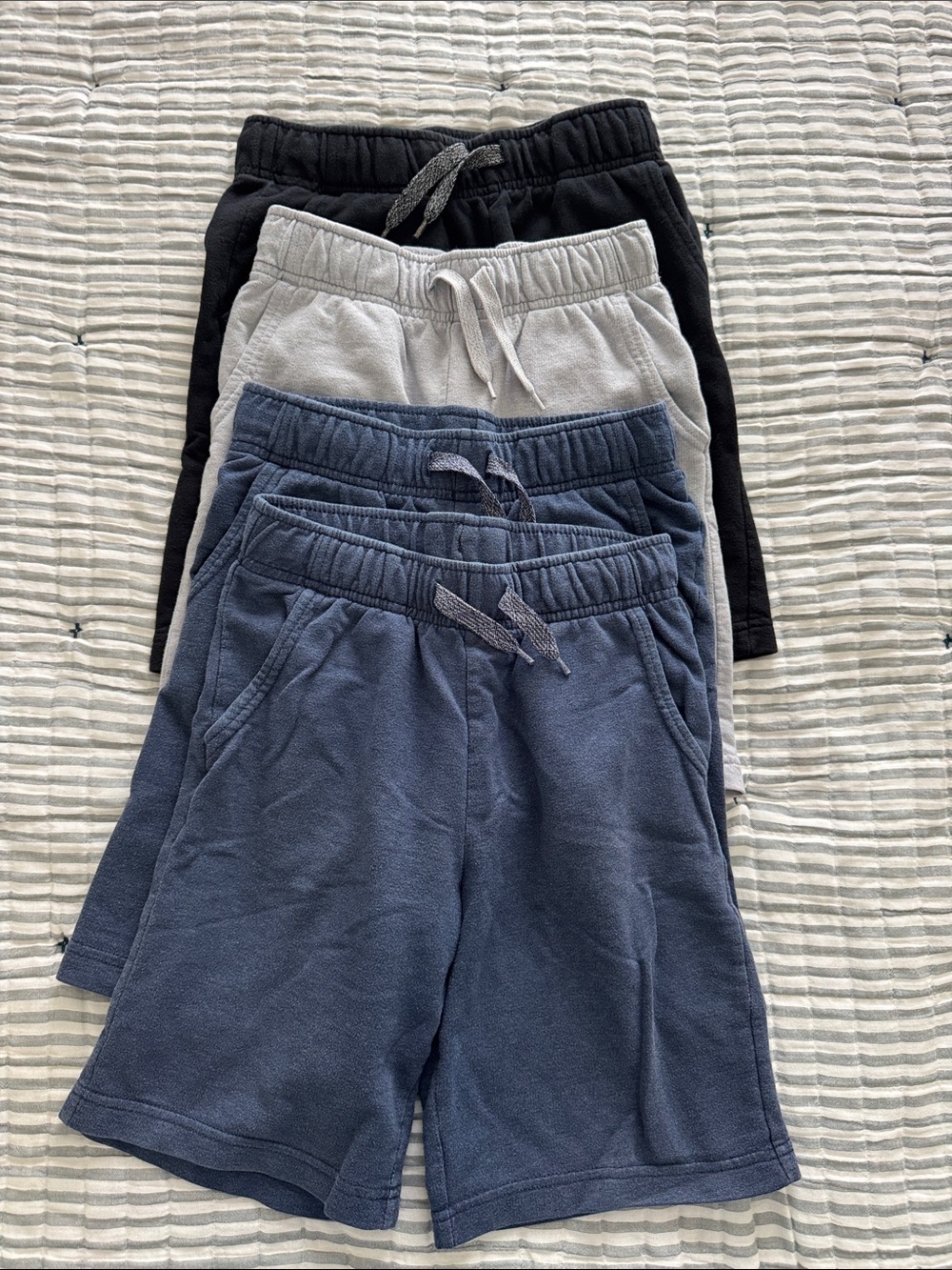 Cat and Jack Pull-On Knit Shorts - Navy, Gray & Black - Pack